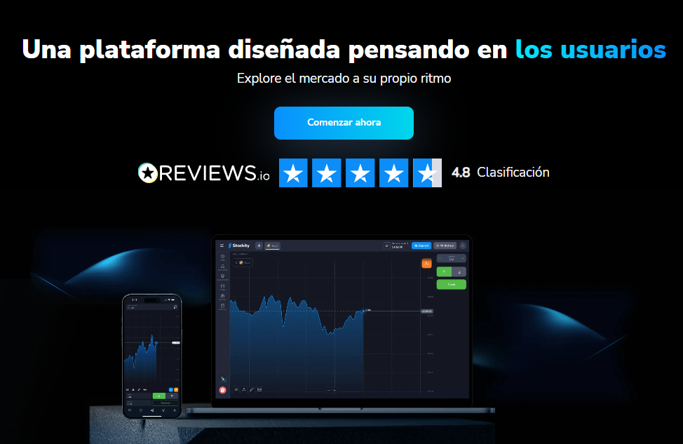 Stockity web, plataforma Stockity como funciona